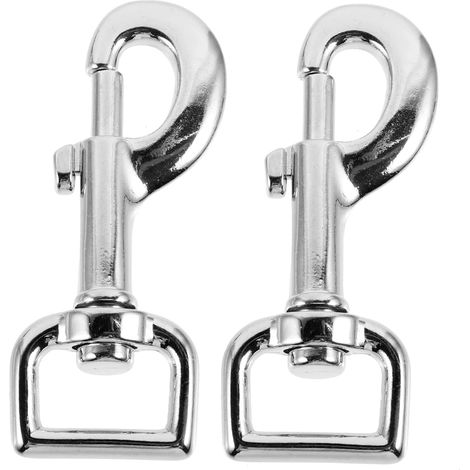 2pièces Connecteurs De Retenue pour Animaux De Compagnie Clips pour Laisse De Chien Fermoirs Métalliques Crochets Pivotants Boucles De Robustes Et Faciles à Utiliser