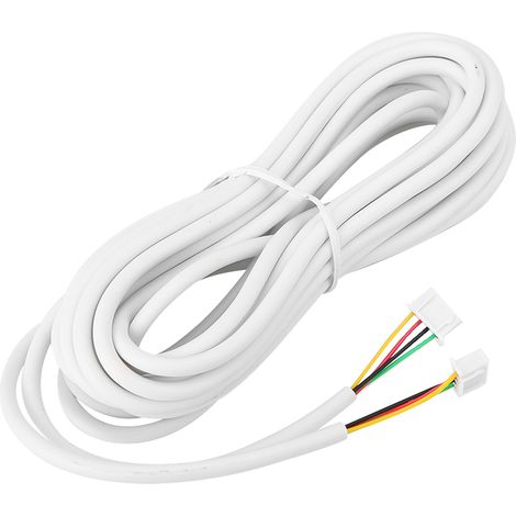 Câble en cuivre souple rond à 4 conducteurs de 25 m et de 0,3 mm de diamètre pour système de visiophone (1/5)