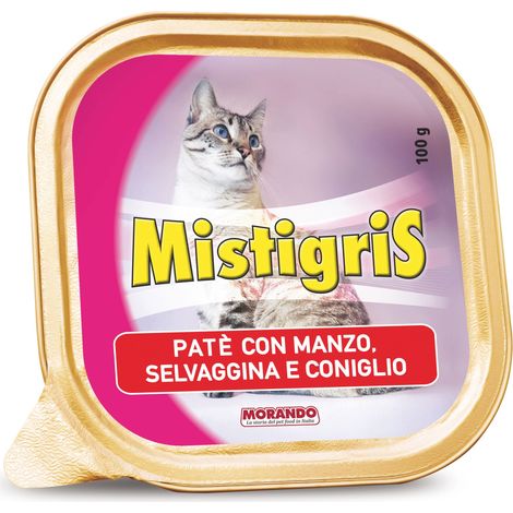 Patè per Gatti ''Misura Tigris'' Gusto Manzo Selvaggina e Coniglio Gr. 100