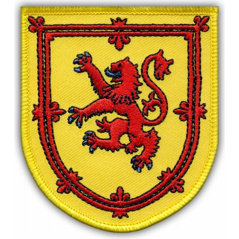 Patchion Stemma della Scozia - Retro autoadesivo - Toppa/distintivo/emblema ricamato