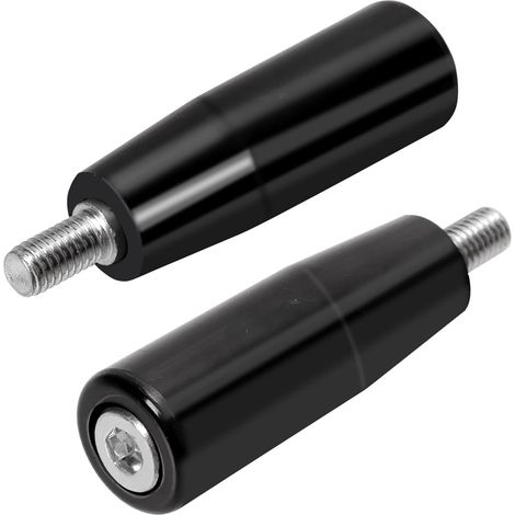 2 - Manivelle - Volant - Filetage M8x63mm - Métal Et Bakélite - Pour Fraiseuse Tour Meuleuse - Noir