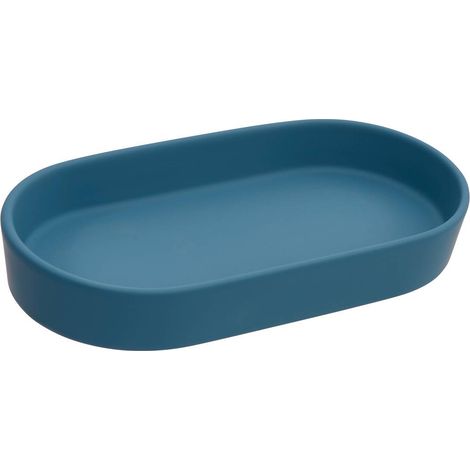 Plateau colorama ovale 11x19,3cm bleu - 5five (1/2)