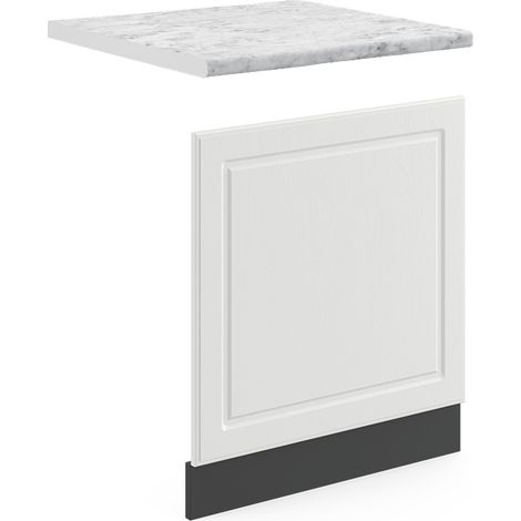 Façade R-Line, Blanc campagne, 60 cm , PT Marbre, Vicco