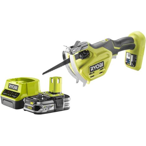 Confezione RYOBI Trimmer a mano 18V OnePlus RY18PSA-0 - 1 batteria 2.5Ah - 1 caricatore rapido RC18120-125