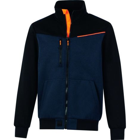 VESTE SWEAT À COL MONTANT SWABI BLEU MARINE - DELTA PLUS - SWABIBM XL