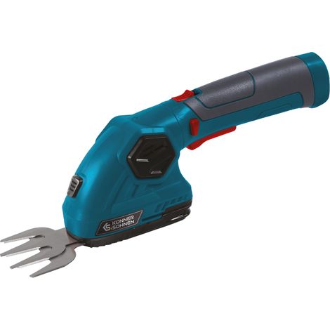 Tijeras de podar y cortasetos inalámbricas 2 en 1 Könner & Söhnen KS SHT-8V, 8 V, sistema inalámbrico, compacto y versátil, ideal para recortes de precisión. (1/5)