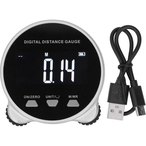 Mètre ruban électronique avec écran LCD numérique, rechargeable par USB-C, longueur de 199,999 m, outil de mesure multifonctionnel (1/4)