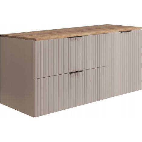 Meuble de salle de bain - 120 cm - Kashmir - Design moderne - Soft close et élégance (1/5)