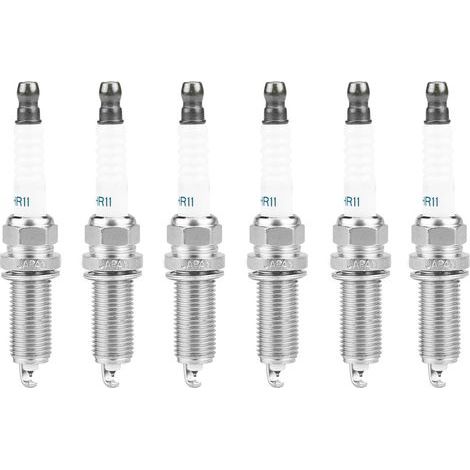 6 pièces Bougie D'allumage Voiture Durable Bougie D'allumage pour 350Z / EX35 / EX37 / FX35 / FX37 / FX50 / G25 / G35 / G37 / JX35 / Q40 / Q50 / Q70 / QX60 / QX70, FXE22HR11 22401-EW61C (1/5)