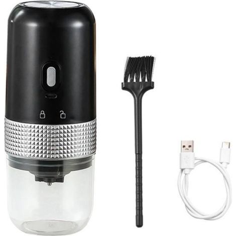 1 Moulin à café, broyeur portable, noyau céramique, arrêt automatique, batterie 1500 mAh, voyage (1/5)