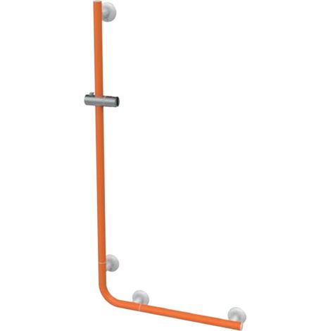 Saliscendi angolare con maniglia 120x60 arancio senza doccino e flessibile (1/3)