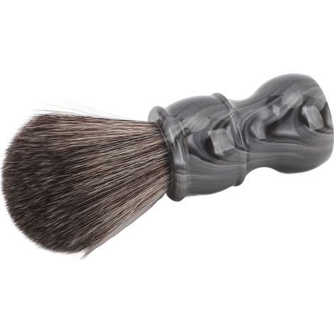 Pinceau de rasage professionnel en fibres synthétiques douces, brosse à barbe pour un nettoyage efficace et une mousse onctueuse, manche confortable pour hommes. (1/5)