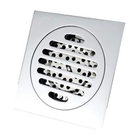 Drain carré de plancher, drain de plancher à l'épreuve des odeurs, étanche à l'épreuve des insectes et retour à l'eau grande débit de plancher, 10,5 10,5 cm (1/5)