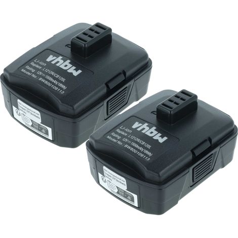 vhbw 2x Akku Ersatz für Ryobi 130503001 BPL-1220, CB120L, 130503005 für Werkzeug (1500 mAh, Li-Ion, 12 V) (1/5)