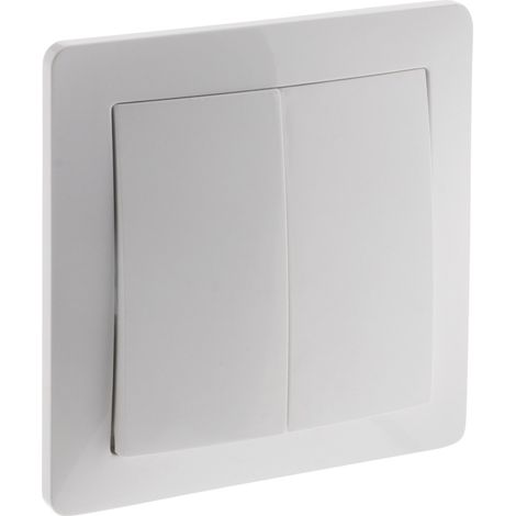 Va-et-vient double en saillie à bornes automatiques - Blanc - Orys -Zenitech (1/5)