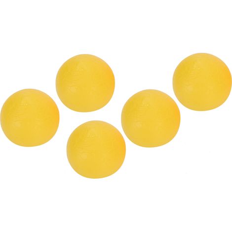 5-teiliges Anti-Stress-Handgelenksball-Set zur Muskelrehabilitation und Entspannung, gelb-pfirsichfarben (15° Neigung) fürs Büro (1/5)