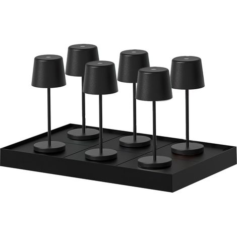 6 mini lámparas de mesa con bandeja de carga H22cm KELLY MINI (1/4)