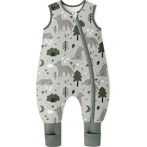 Gigoteuse à Pieds pour Bébé 1.0 1.5 2.5 TOG Sac de Couchage pour Bébé Garçons Filles (1/5)