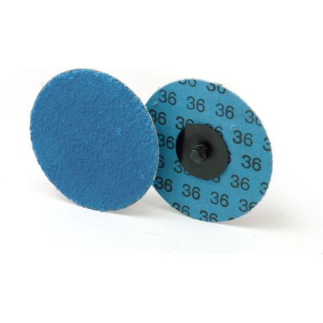 Disco a Vite Roloc FRZ D.25 Gr.80 - Tela abrasiva allo zirconio - Rosver - Conf.25pz