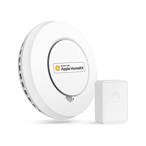 Détecteur de fumée interconnecté avec hub – Compatible Apple HomeKit et SmartThings – Alerte température 54-70°C – Autonomie 2,5 ans – Meross (1/4)