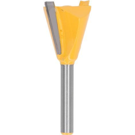 Mèche de routeur à queue d'aronde 6mm 1/4 pouces en forme de tige, coupe-rainurage du bois, travail du bois très efficace 1