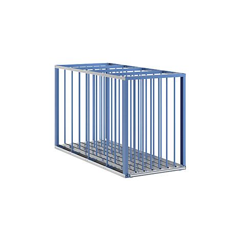 Caja para almacenar chapas  H x L x A 1500 x 1100 x 2500 mm 