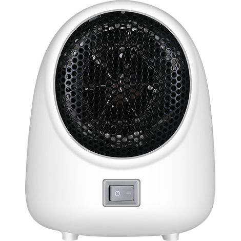 Chauffage électrique portatif chauffage de bureau ventilateur petit chauffage domestique chauffage d'hiver ventilateur blanc (1/2)