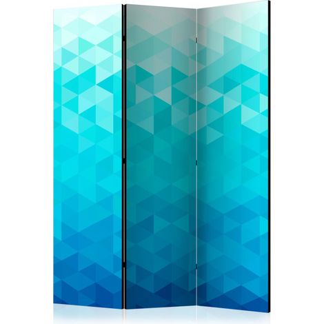 Paravent 3 Volets "Azure Pixel" 135x172cm (1/2)