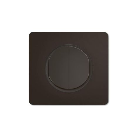 Legrand - Cu00e9liane 2024 - Double Interrupteur va-et-vient complet - Noir - 1 poste - Ru00e9f : CZ2001 + CP0101 (1/5)