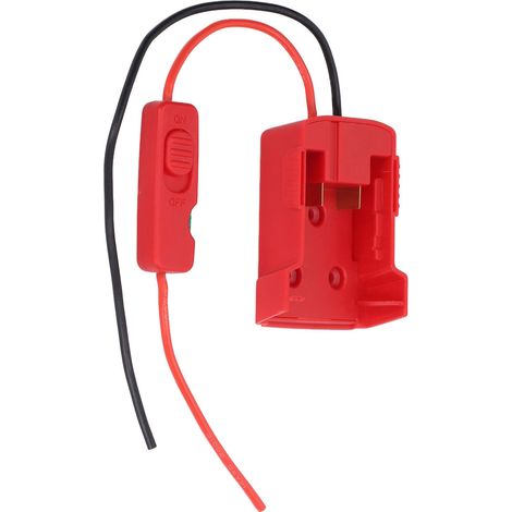 Adaptateur de batterie avec fusible 30 A, borne de sécurité, convertisseur de batterie au lithium ABS pratique pour M18 18 V (1/5)