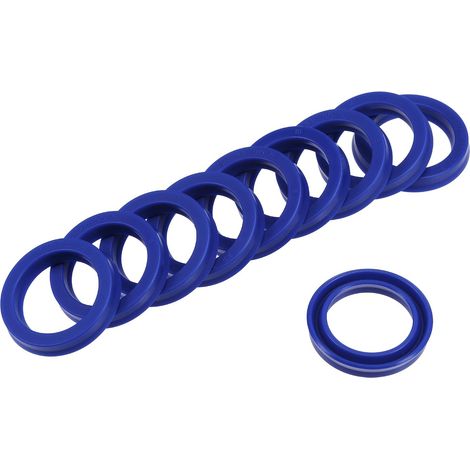 10 Pcs joints radiaux UN, joints d'huile en PU pour vérins hydrauliques (Bleu, 22 mm ID x 30 mm OD 5 mm de largeur) (1/5)