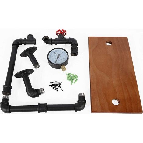 Etagère Murale Lot de Etagères Flottantes en Bois et Fer Charge Maximale 25Kg s'adapte au Salon Chambre ou Bureau