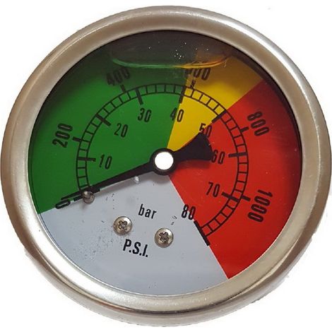 Manometro Glicerina Axial Acero Inox  Ref 449205