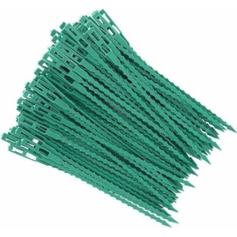 80 Pcs Accroche-Tuteurs pour Tomates Arbres Tuteurs de Plantes Attache et Soutien Réglable pour Plantes Serre-câble Lien en Plastique pour Jardinage Bricolage (1/4)