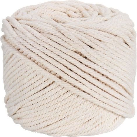 Corde de coton - 857009 - 4mm - 100m - Beige naturel pour DIY et décoration