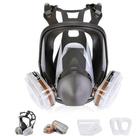 Masque Peinture avec Filtre,Respirateur Visage à Vapeur Organique,Protection Respirateur Visage, Certification CE