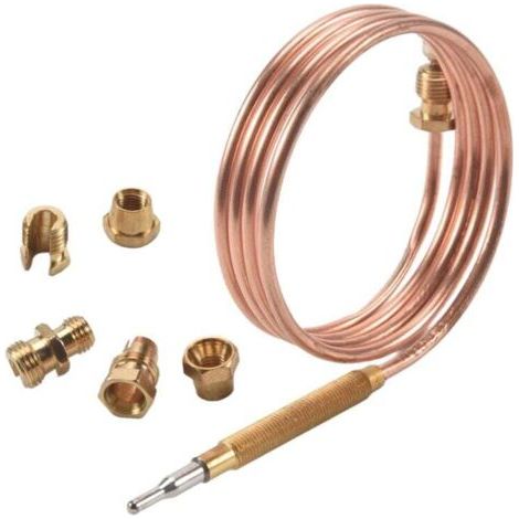 Thermocouple Universel pour CuisinièRe à Gaz avec 5 PièCes SéRies éCrous Adaptateur de Remplacement BrûLeur Chauffage