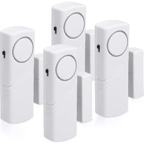 Ahlsen Tür- und Eingangsalarmanlage – 4x Funk-Einbruchmelder – Alarmanlage für Zuhause – 100 dB (1/5)