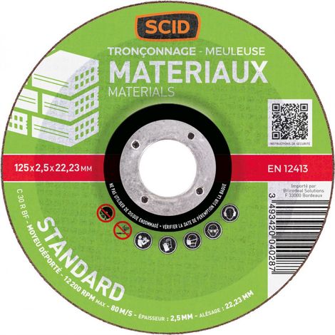 Disco da taglio standard 125 5 materiali
