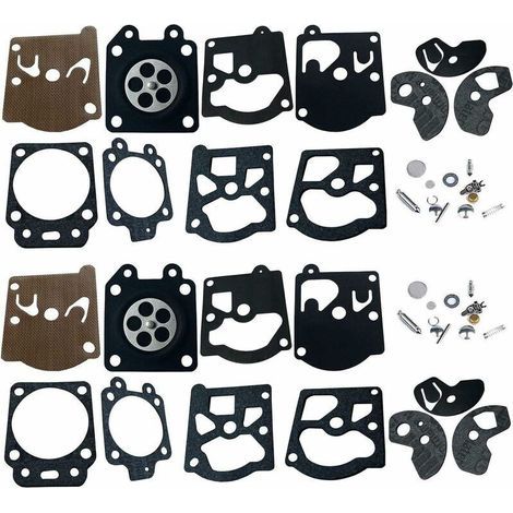 2 Packs Carbu Kit de Réparation, Membrane et Joints Pour Carburateur Walbro K10-WAT WA & WT Séries Stihl 028 FS40 FS44 FS85 Dolmar 103 105 108 111 Husqvarna Poulan McCulloch Partner Echo etc.