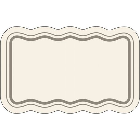 Narrative White - [Forme carrée incurvée] 5080cm (Terre de diatomées) Tapis de sol en terre de diatomées, tapis antidérapant pour salle de bain, tapis absorbant pour porte de toilettes (1/5)