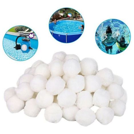 Boules de Filtre de Piscine Peut Remplacer Sable Filtrant,Convient à Divers Systèmes de Filtration, Filtre à Sable (1/4)