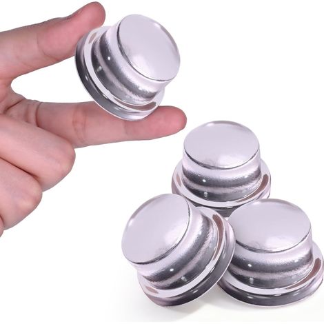 Verbesserter Türstopper, 4 cm, transparentes Silikon  Selbstklebender Tür-/Wandgriffschutz, 4er-Pack