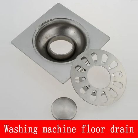(washing machine)Shower Drain Thick Stainless Steel Floor Drain Ordinary Bathroom Toilet Kitchen Balcony Dedicated To prevent odor BaIDaiMoDeng (1/4)
