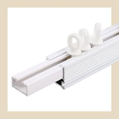 Crochets De Rideau - Glisseurs Pour Rail Rouleaux En-tête - Pour Fenêtre Porte Douche - 100 Pièces (1/5)