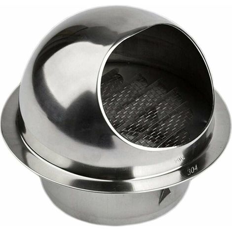 Grille aération VMC 150 mm en acier inoxydable 304 – Protection contre les nuisibles – Installation facile pour ventilation extérieure (1/5)