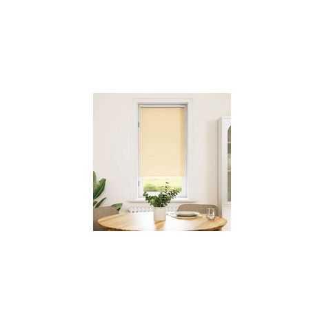 Estor enrollable opaco de 64,4 x 120 cm, ancho de tela 60 cm, beige - Crezuo (1/4)