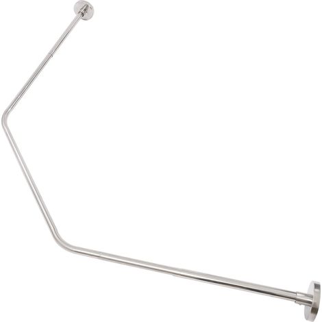HAUTOUR Rideau de douche extensible en acier inoxydable 304 en forme de diamant - Sans perçage - Pour salle de bain, cabines de douche, baignoires (1/5)