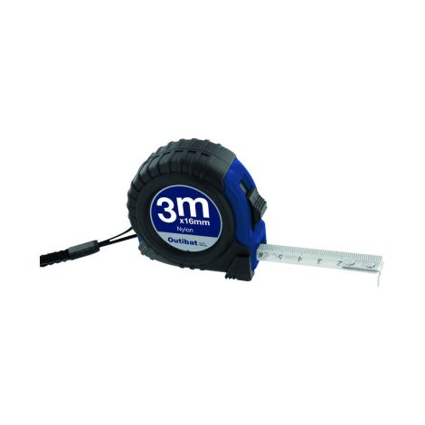 cinta métrica outibat bimat 3 m 16 mm gancho doble