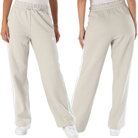 Pantaloni della tuta beige da donna Adidas JW9215 XS (1/5)